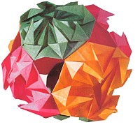 Оригами кусудама шар из бумаги