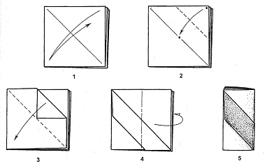 Складываем салфетки Diagonal